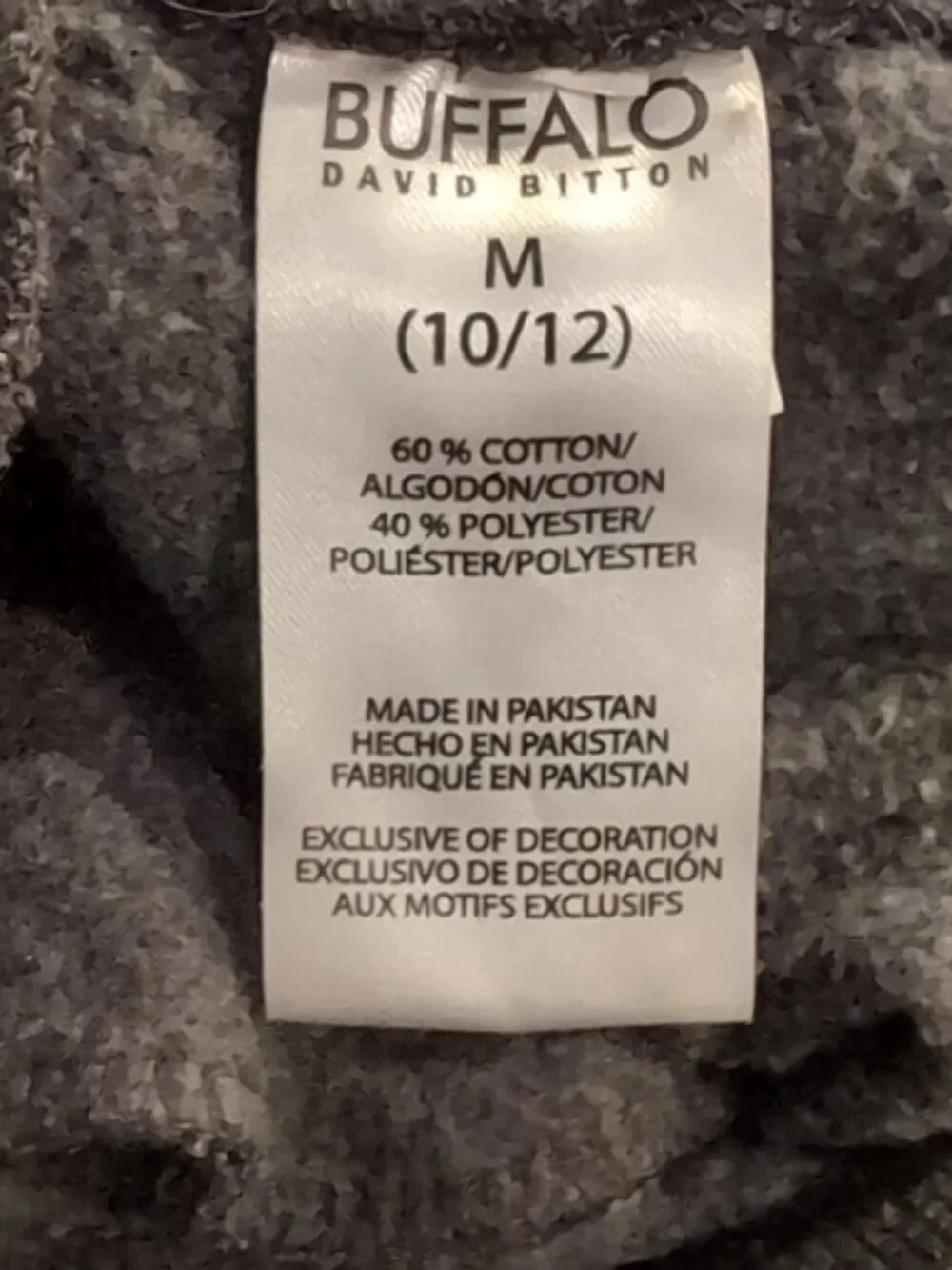 Buffalo David Bitton Zoltan Straight Joggers Boys Medium 10 12 Grey Sweatpants